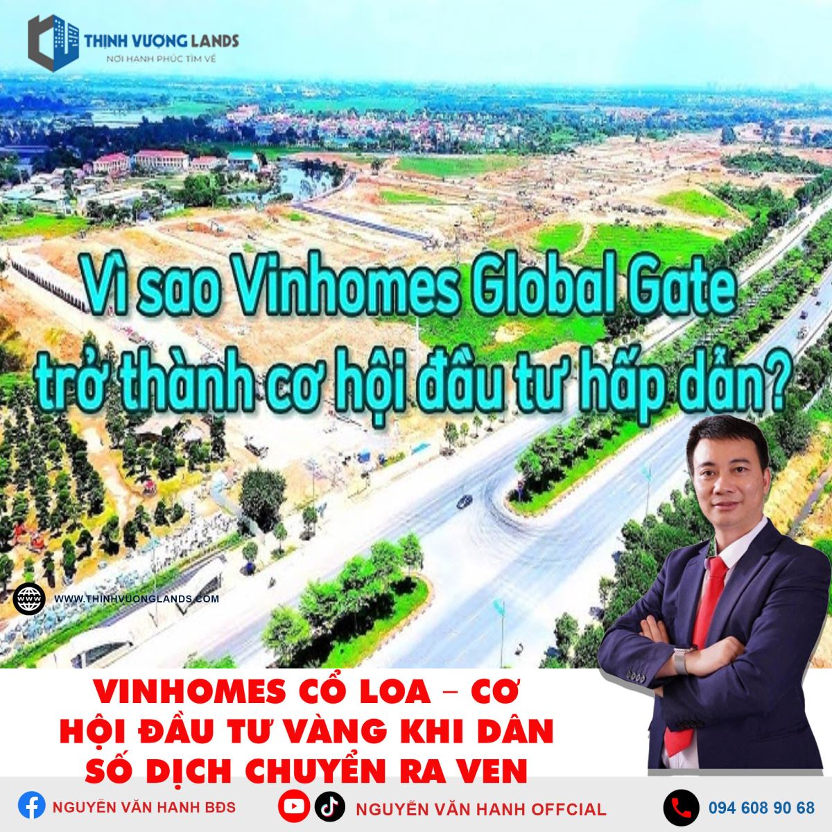 Vinhomes Cổ Loa – Cơ Hội Đầu Tư Vàng Khi Dân Số Dịch Chuyển Ra Ven Đô