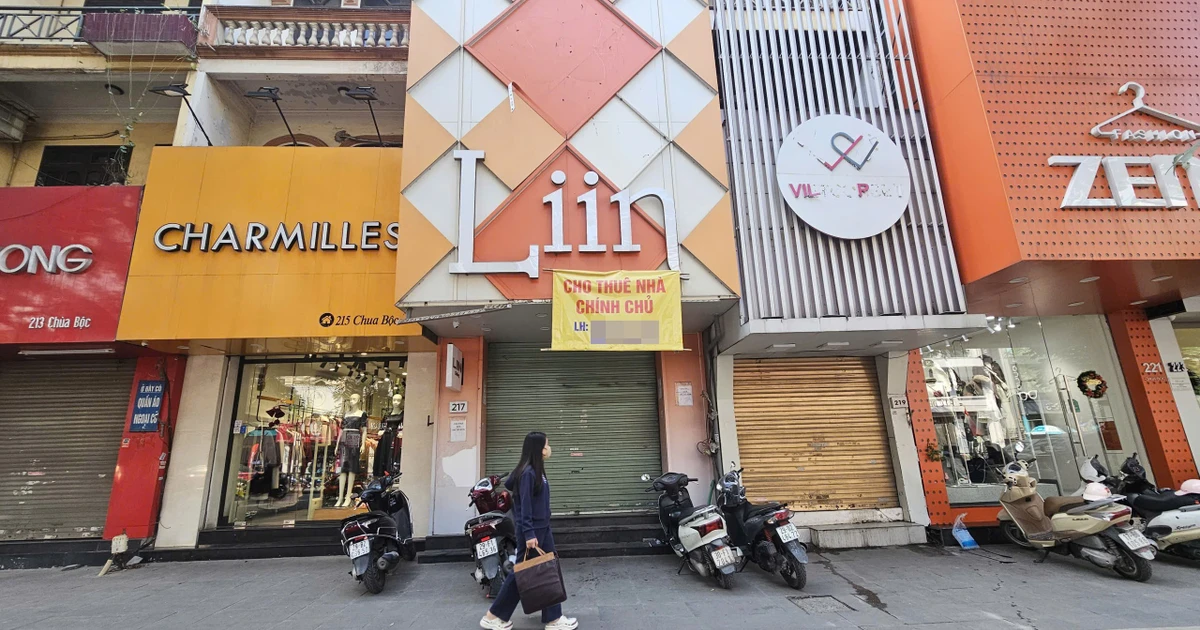 Cảnh nhà mặt phố cho thuê tại 'đất vàng' Hà Nội ế khách dịp cuối năm