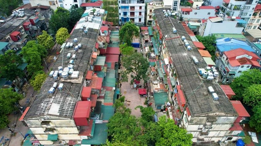 Hà Nội thông tin về tiến độ cải tạo 36 tòa nhà khu tập thể Vĩnh Hồ