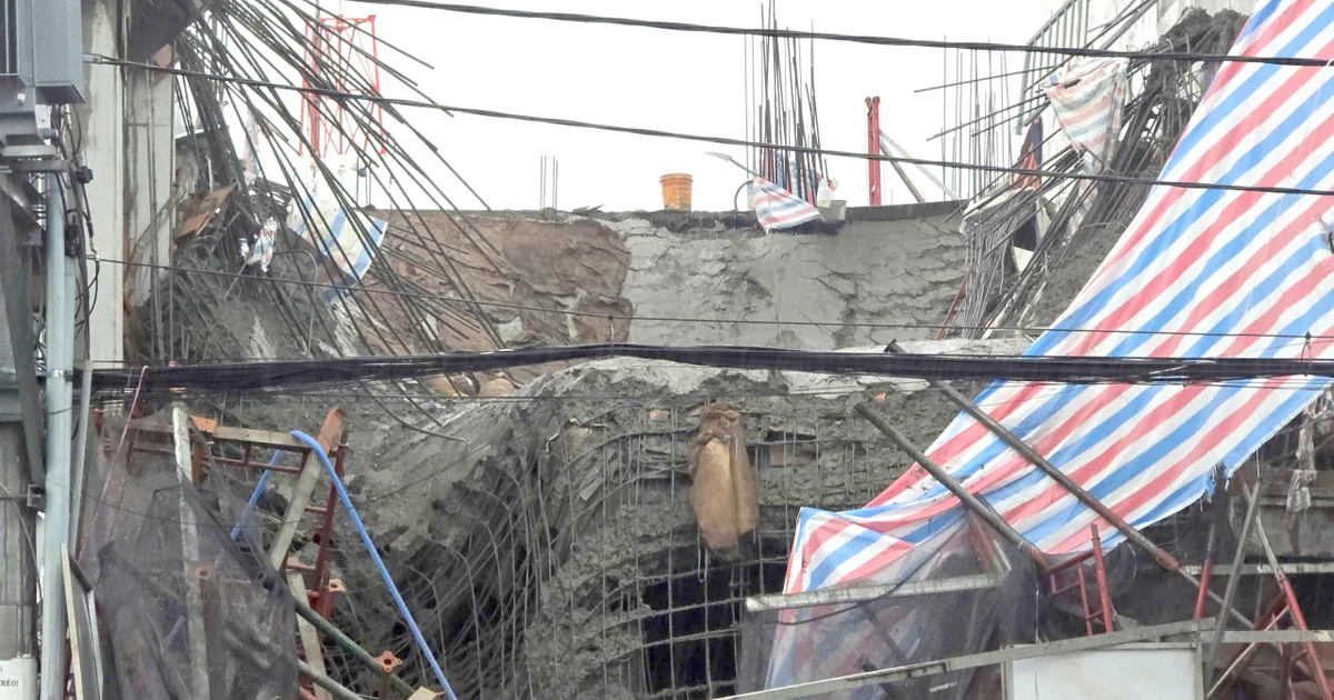 Sập giàn giáo công trình ở Cần Thơ, 3 người bị thương
