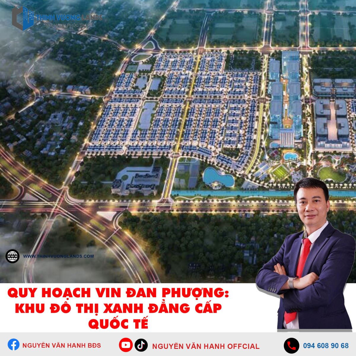 Quy hoạch Vin Đan Phượng: Khu đô thị xanh đẳng cấp quốc tế