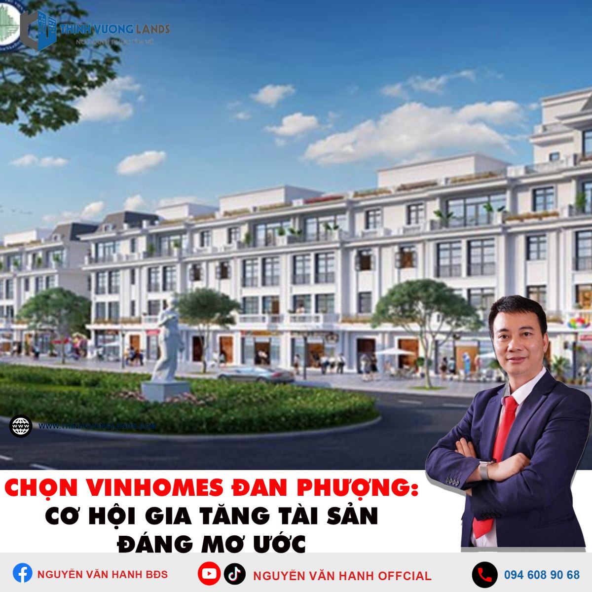 Chọn Vinhomes Đan Phượng: Cơ hội gia tăng tài sản đáng mơ ước