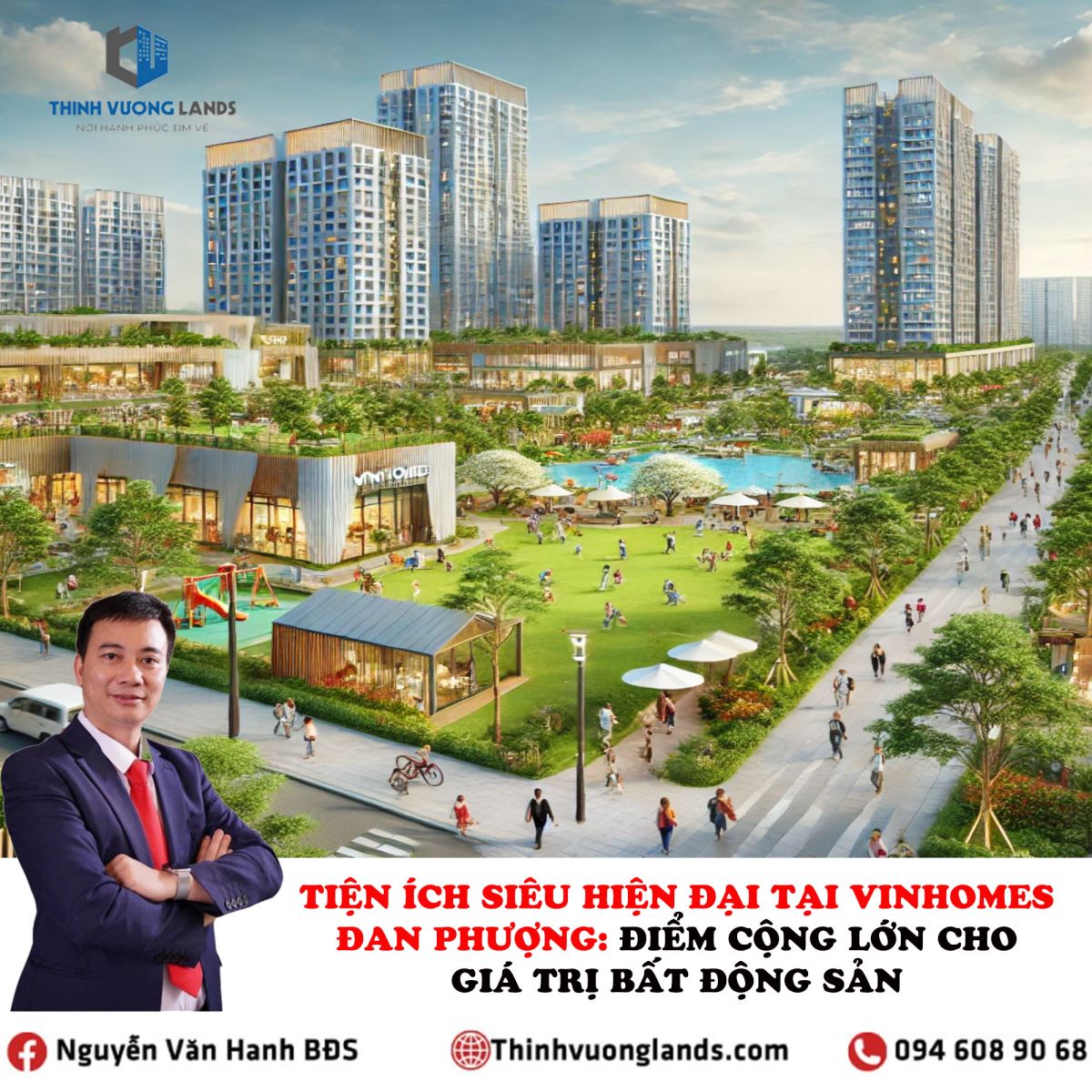 Tiện ích siêu hiện đại tại Vinhomes Đan Phượng: Điểm cộng lớn cho giá trị bất động sản