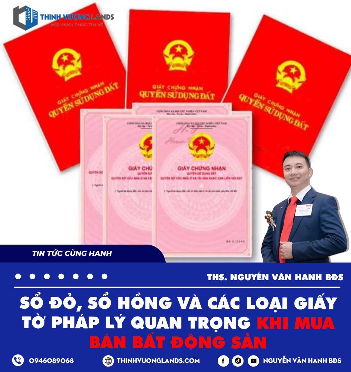 Sổ Đỏ, Sổ Hồng và Các Loại Giấy Tờ Pháp Lý Quan Trọng Khi Mua Bán Bất Động Sản