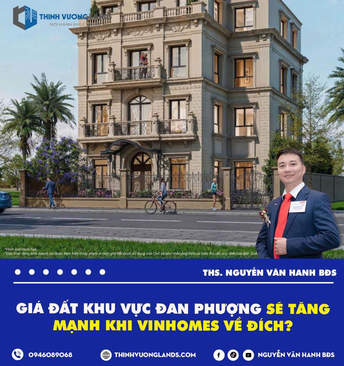 Giá đất khu vực Đan Phượng sẽ tăng mạnh khi Vinhomes về đích?
