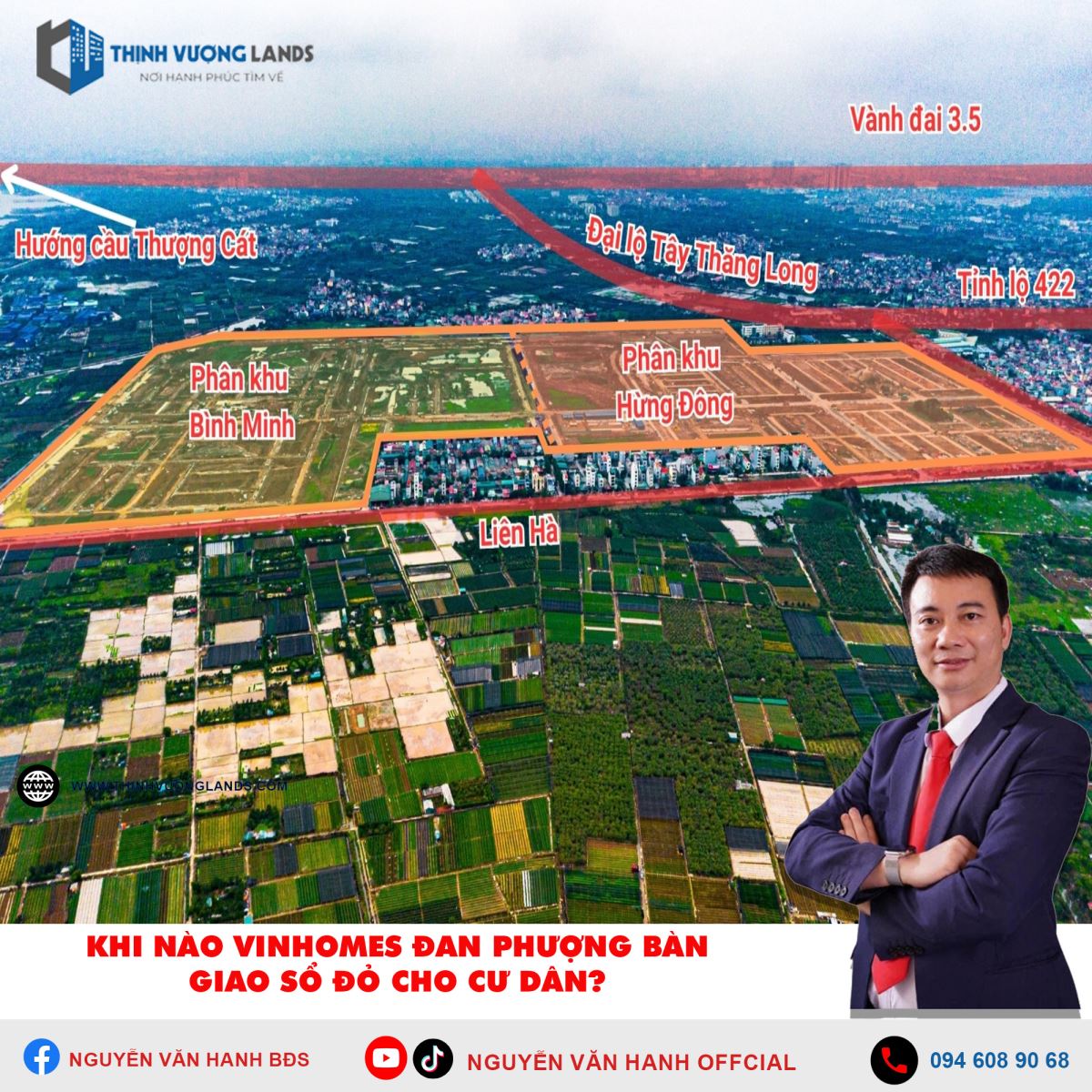 Khi nào Vinhomes Đan Phượng bàn giao sổ đỏ cho cư dân?