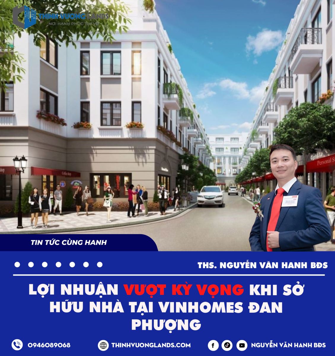 Lợi nhuận vượt kỳ vọng khi sở hữu nhà tại Vinhomes Đan Phượng