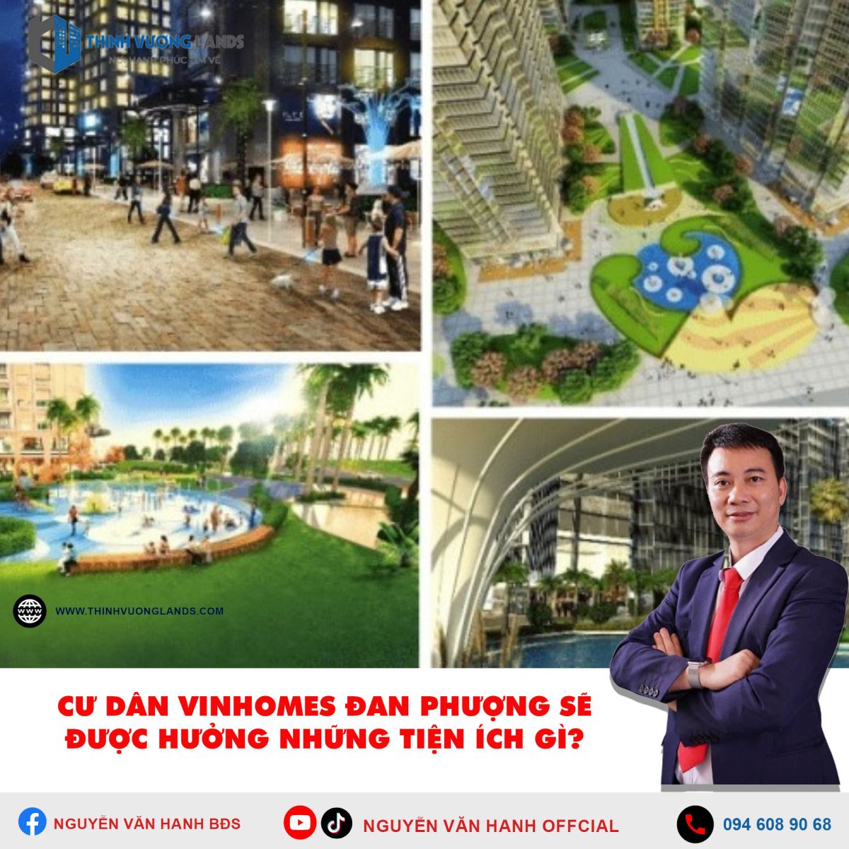 Cư dân Vinhomes Đan Phượng sẽ được hưởng những tiện ích gì?