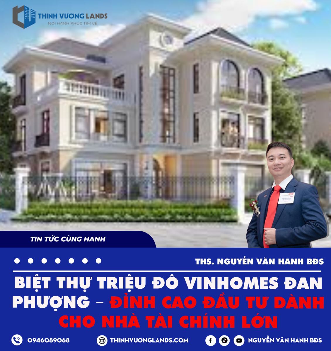 Biệt thự triệu đô Vinhomes Đan Phượng – Đỉnh cao đầu tư dành cho nhà tài chính lớn