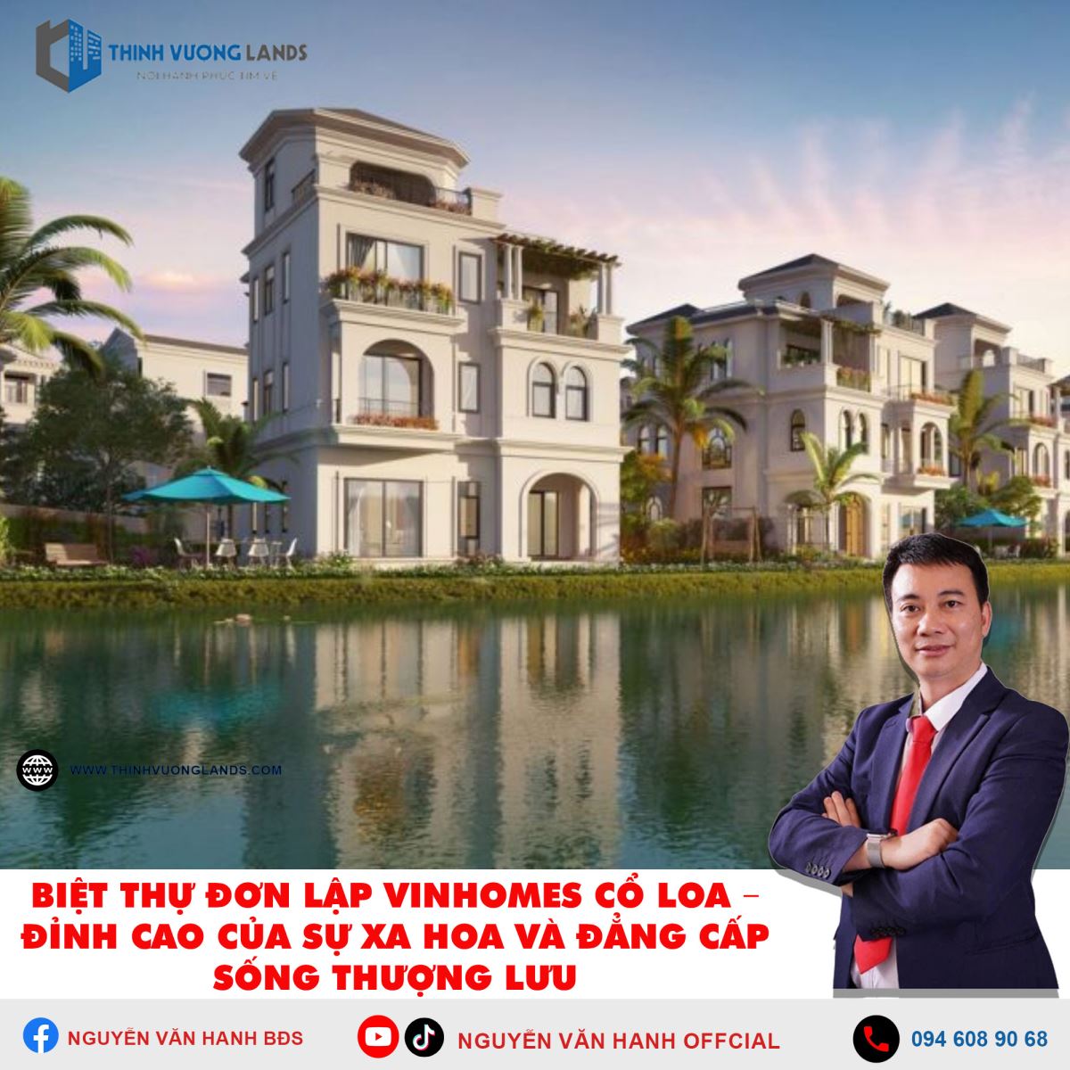 Biệt thự đơn lập Vinhomes Cổ Loa – Đỉnh cao của sự xa hoa và đẳng cấp sống thượng lưu