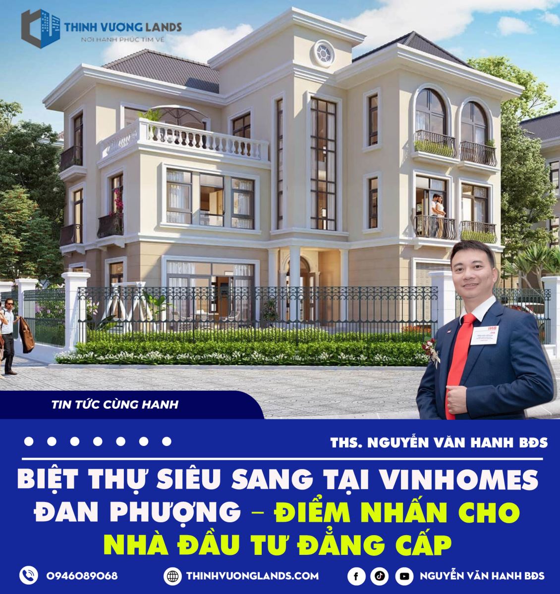 Biệt thự siêu sang tại Vinhomes Đan Phượng – Điểm nhấn cho nhà đầu tư đẳng cấp