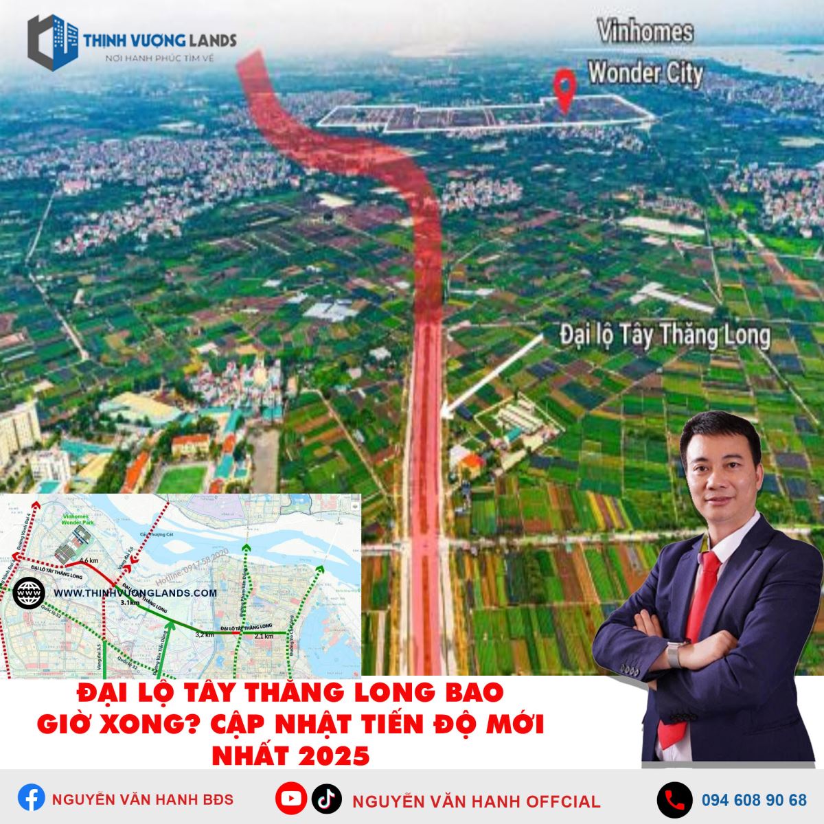 ĐẠI LỘ TÂY THĂNG LONG BAO GIỜ XONG? CẬP NHẬT TIẾN ĐỘ MỚI NHẤT 2025