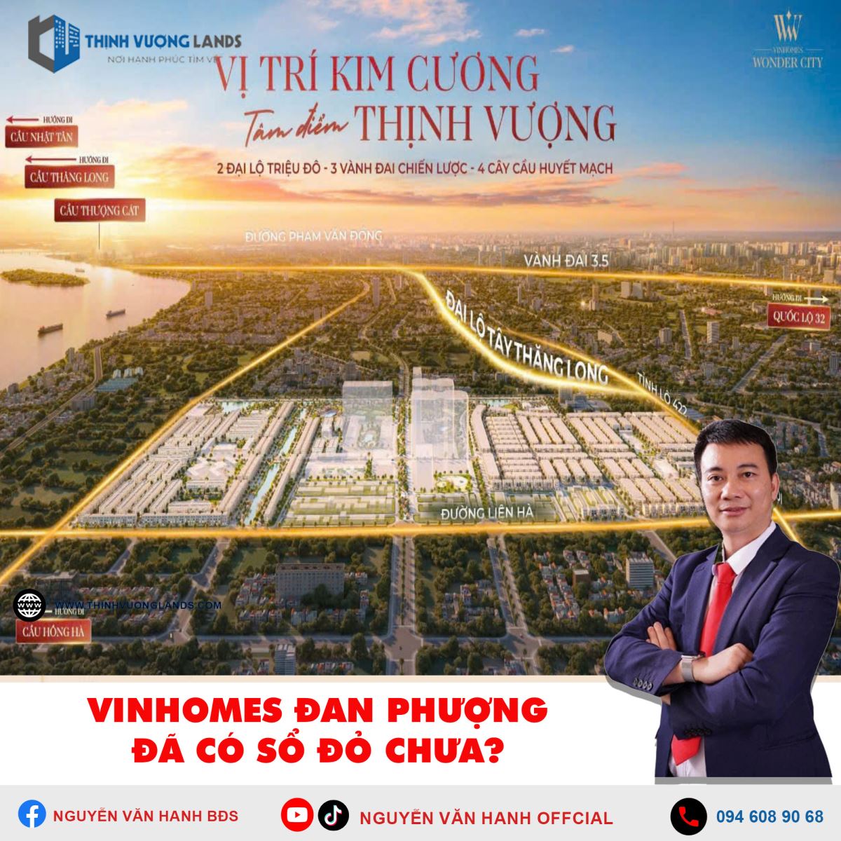 Vin Đan Phượng có sổ đỏ chưa?