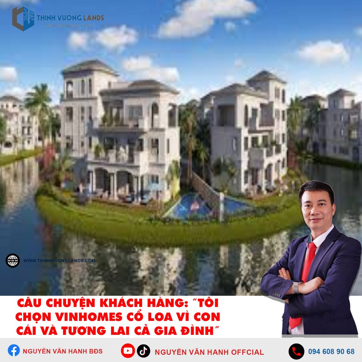 Câu chuyện khách hàng: “Tôi chọn Vinhomes Cổ Loa vì con cái và tương lai cả gia đình”