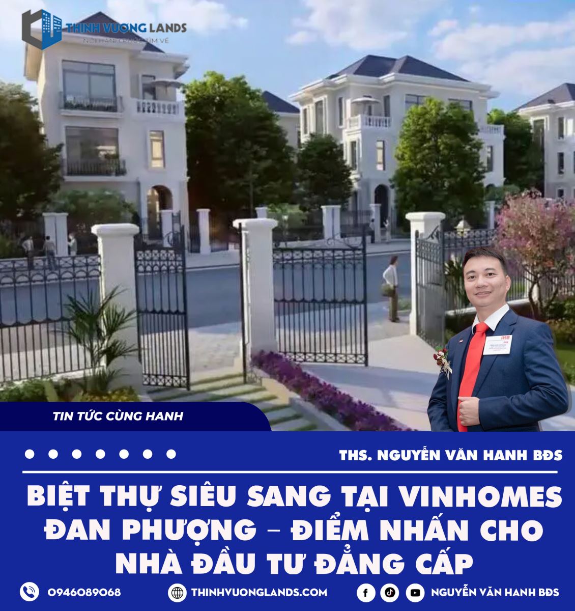 Biệt thự siêu sang tại Vinhomes Đan Phượng – Điểm nhấn cho nhà đầu tư đẳng cấp