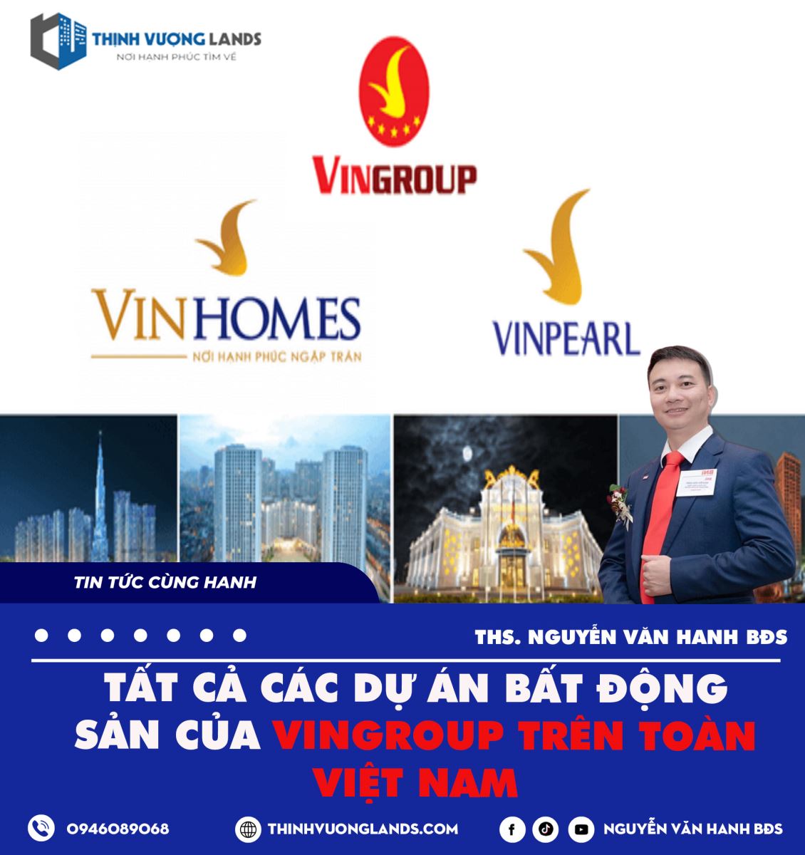 Tất Cả Các Dự Án Bất Động Sản Của Vingroup Trên Toàn Việt Nam
