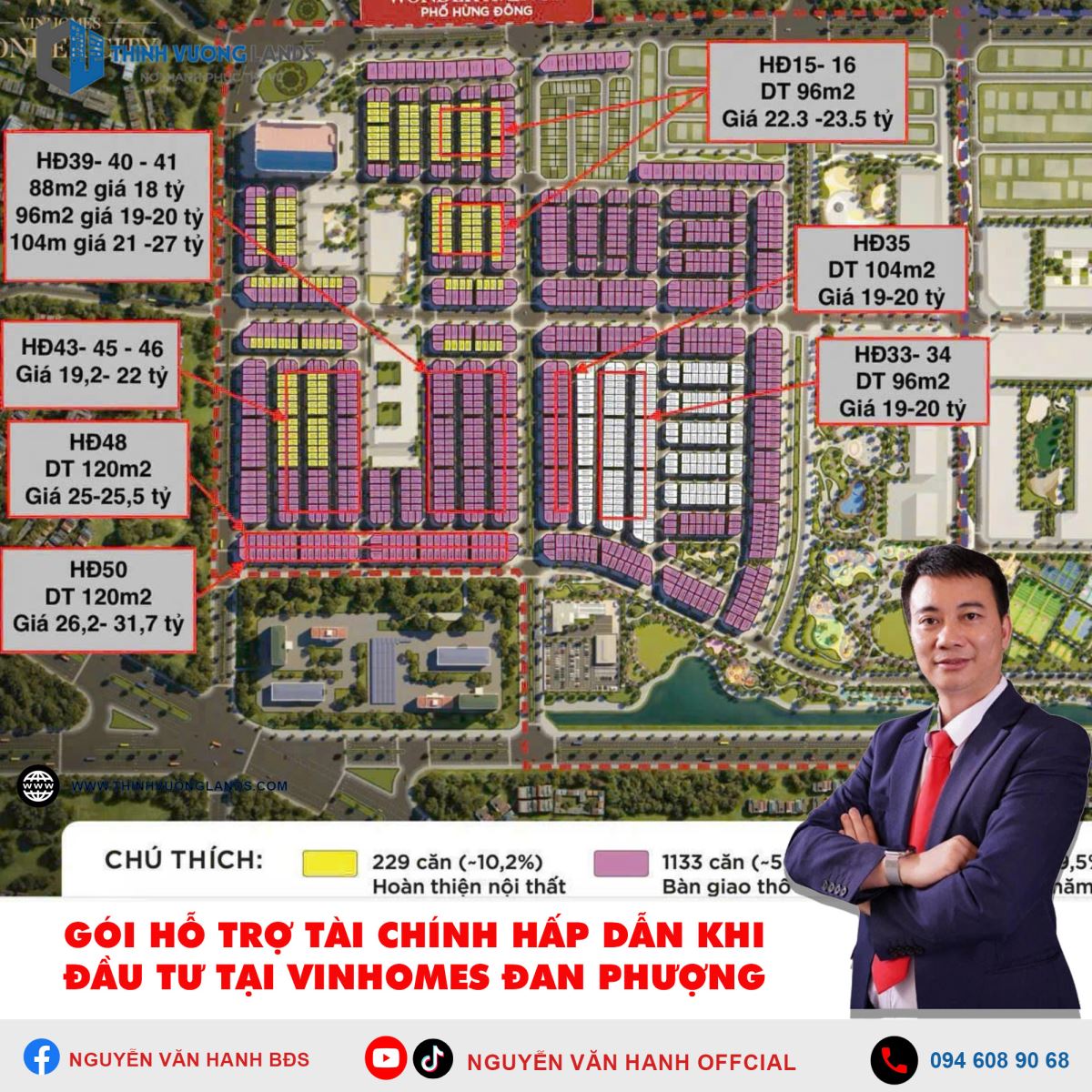 Gói Hỗ Trợ Tài Chính Hấp Dẫn Khi Đầu Tư Tại Vinhomes Đan Phượng