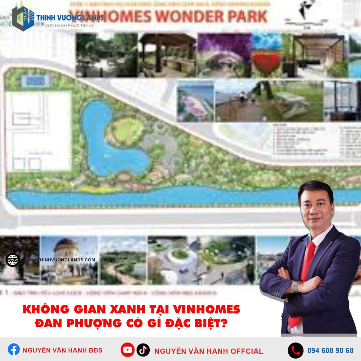 Không gian xanh tại Vinhomes Đan Phượng có gì đặc biệt?