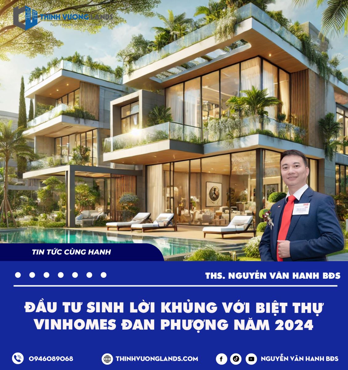 Đầu tư sinh lời khủng với biệt thự Vinhomes Đan Phượng năm 2024