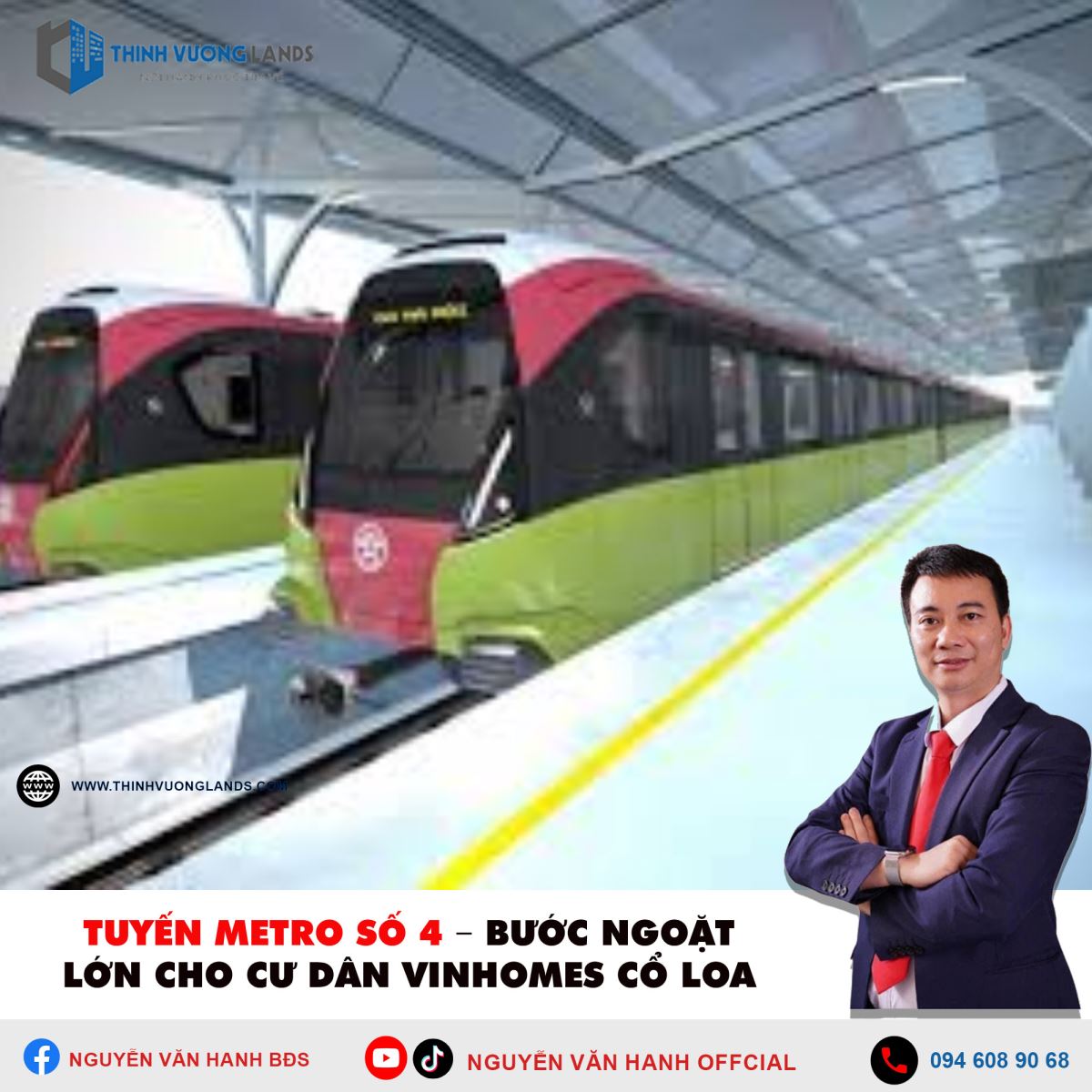 Tuyến Metro Số 4 – Bước Ngoặt Lớn Cho Cư Dân Vinhomes Cổ Loa