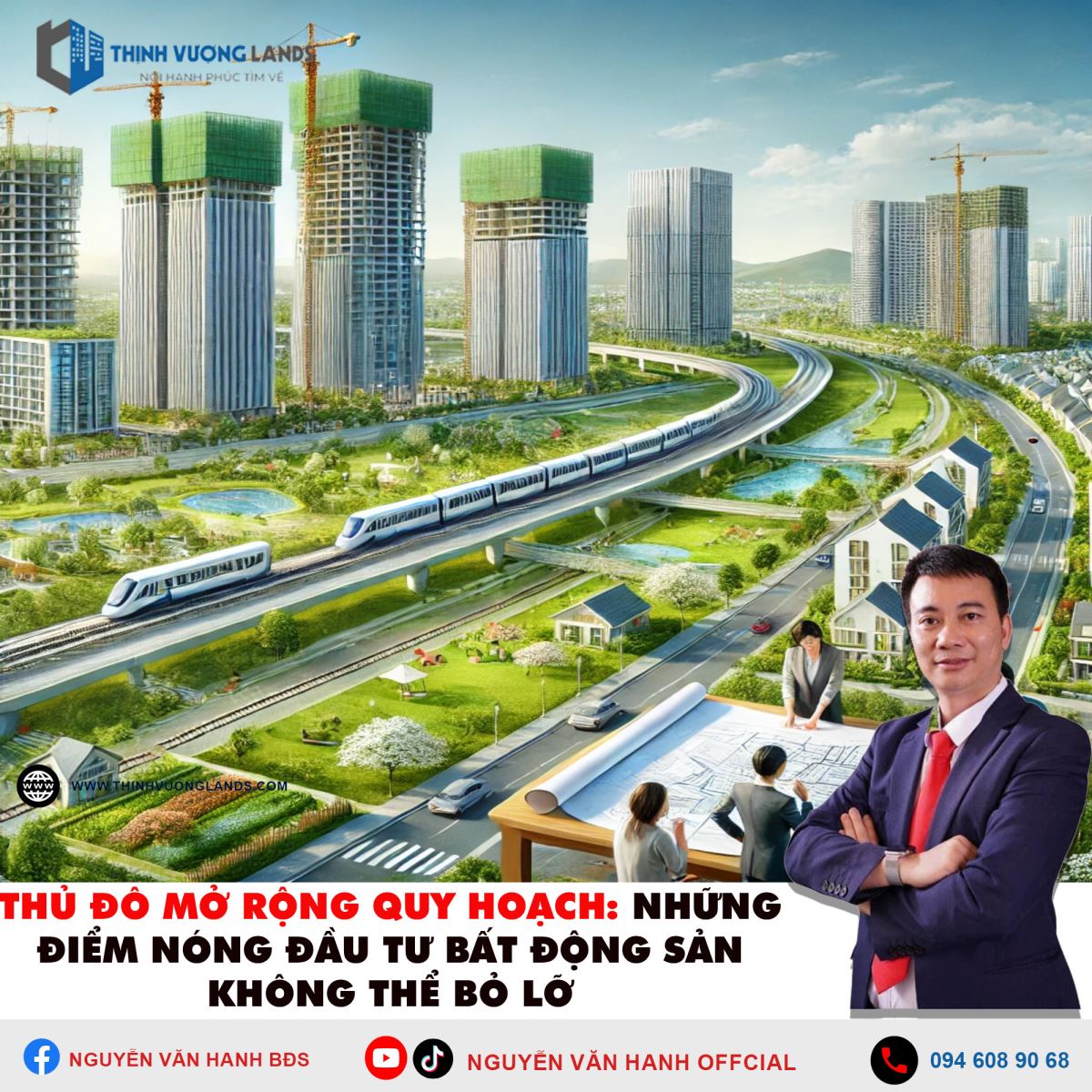 Thủ Đô Mở Rộng Quy Hoạch: Những Điểm Nóng Đầu Tư Bất Động Sản Không Thể Bỏ Lỡ