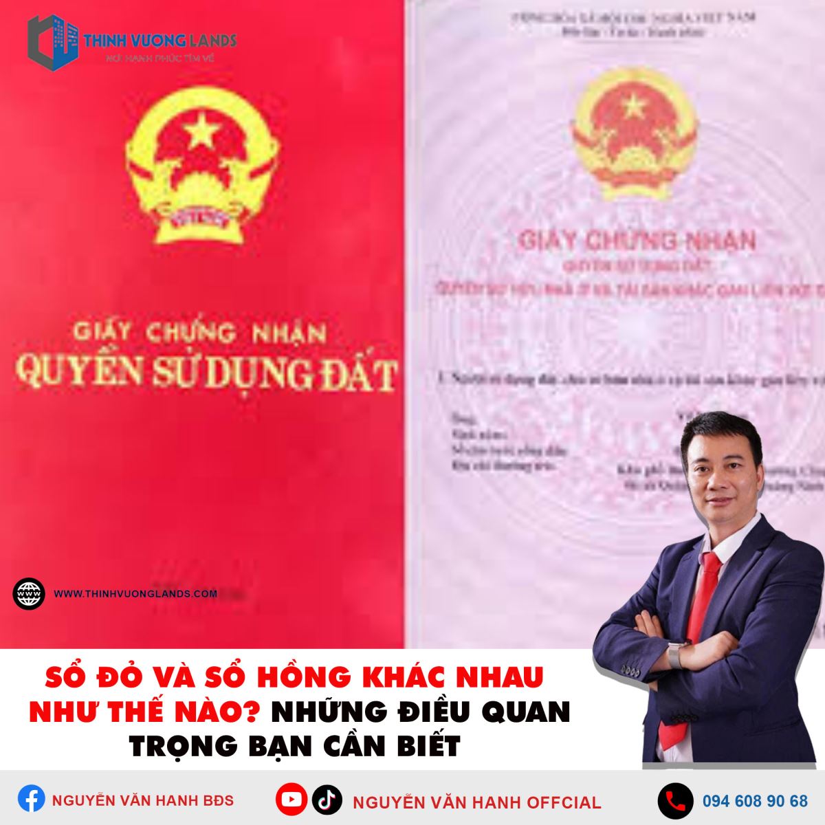 Sổ Đỏ và Sổ Hồng Khác Nhau  Như Thế Nào? Những Điều Quan Trọng Bạn Cần Biết