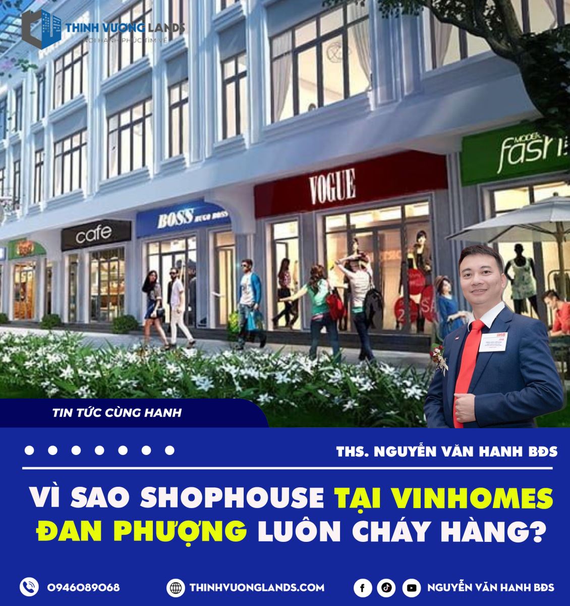 Vì sao shophouse tại Vinhomes Đan Phượng luôn cháy hàng?