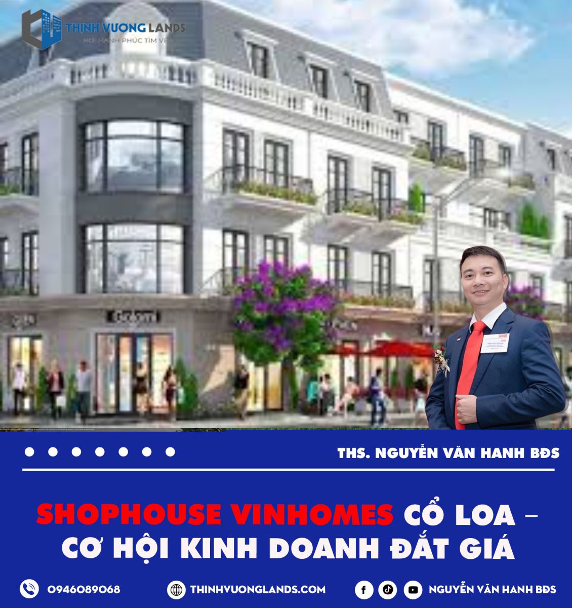Shophouse Vinhomes Cổ Loa – Cơ hội kinh doanh đắt giá
