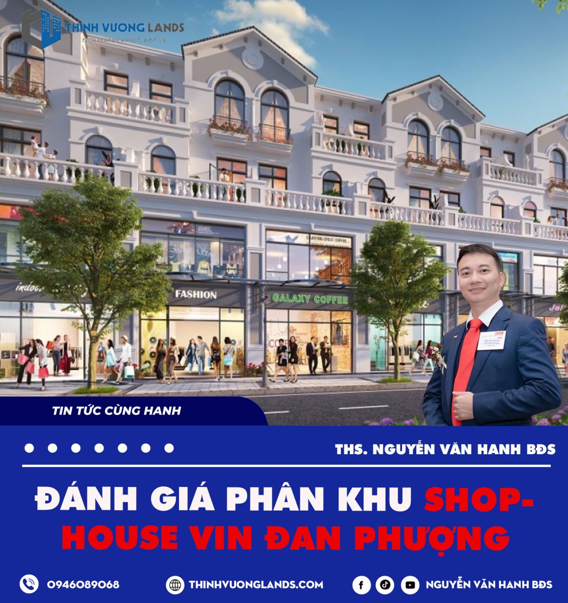 Đánh giá phân khu shophouse Vin Đan Phượng