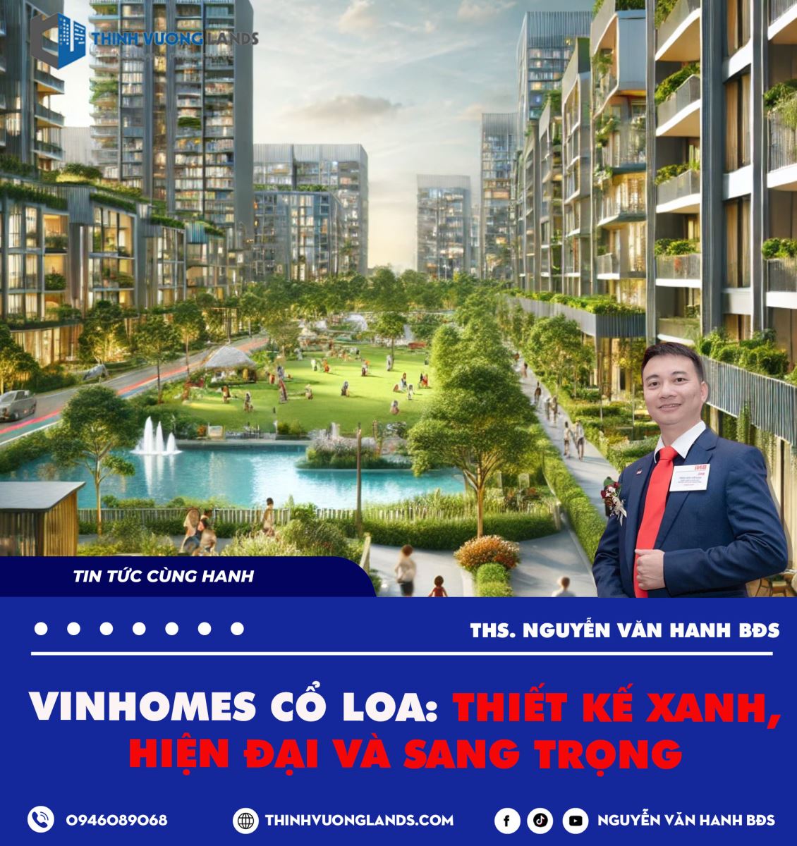 Vinhomes Cổ Loa: Thiết kế xanh, hiện đại và sang trọng