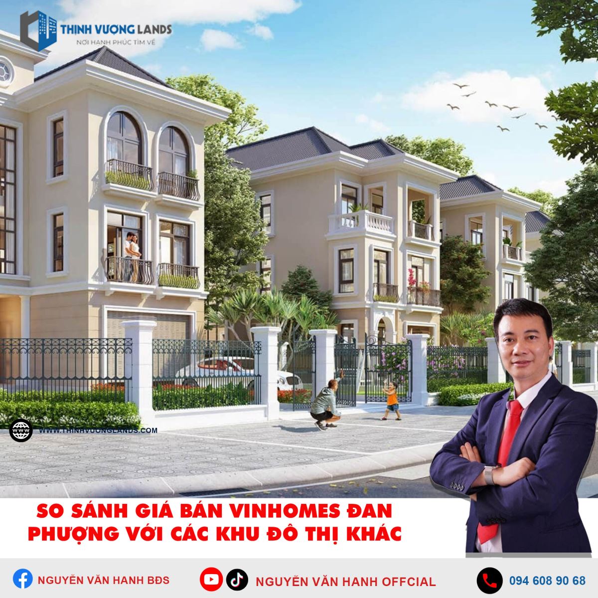 So sánh giá bán Vinhomes Đan Phượng với các khu đô thị khác