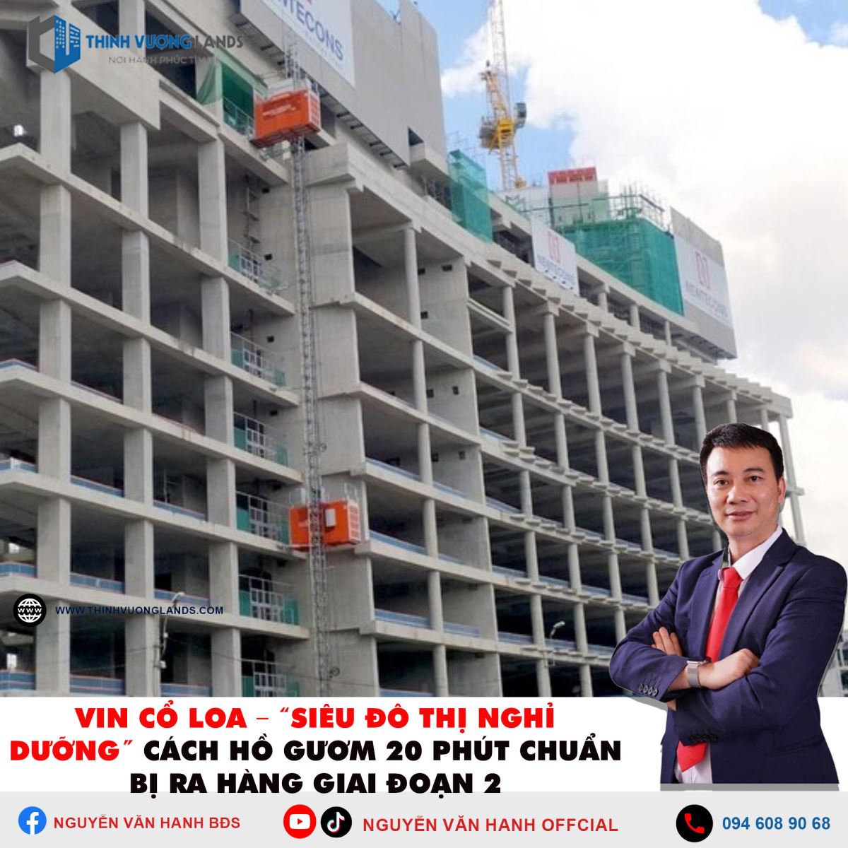 Vin Cổ Loa – “Siêu Đô Thị Nghỉ Dưỡng” Cách Hồ Gươm 20 Phút Chuẩn Bị Ra Hàng Giai Đoạn 2