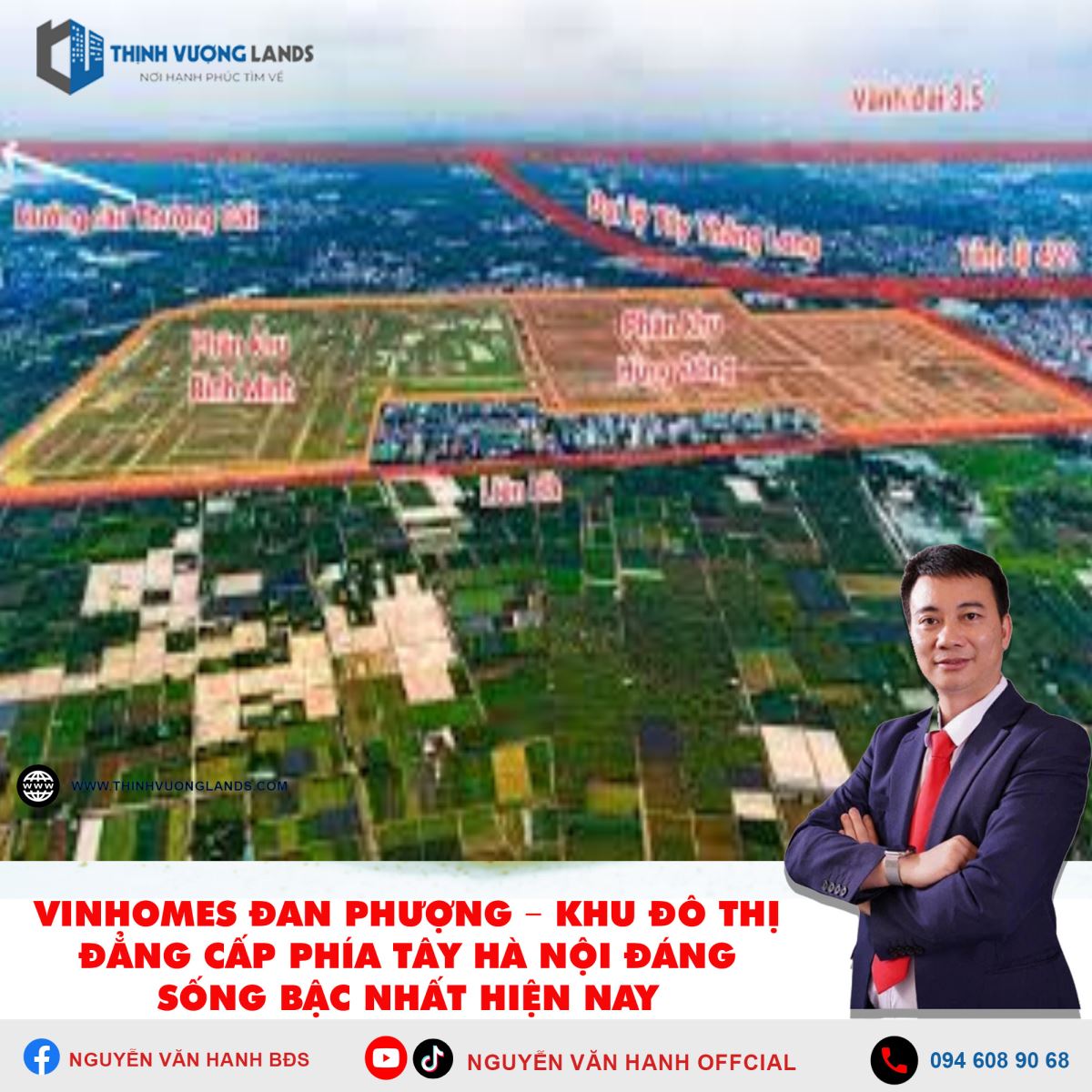 Vinhomes Đan Phượng – Khu đô thị đẳng cấp phía Tây Hà Nội đáng sống bậc nhất hiện nay